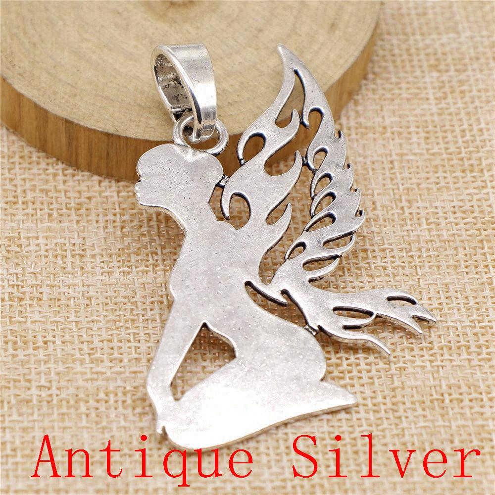 Подвески-шармы в форме ангелов для браслетов, ожерелий, изготовления бижутерии, фурнитура для рукоделия