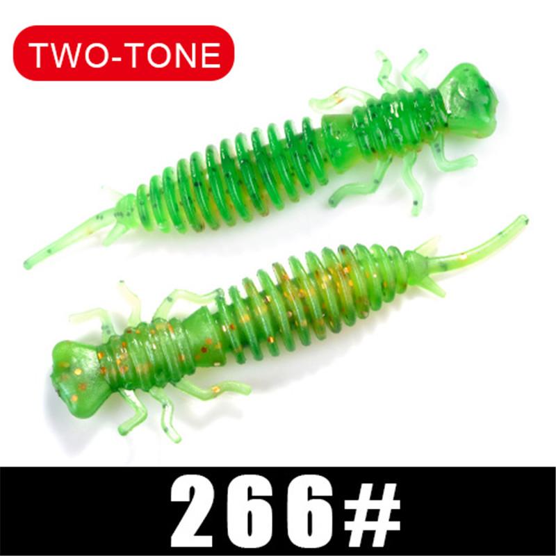 Мягкие приманки FISH KING Larva, 50 мм, 76 мм, 89 мм, искусственная приманка, рыболовная червь, силиконовая приманка для окуня, щуки, приманка для отсадки карпа, пластиковые приманки