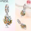 Autumn New Maple Forest Squirrel Pumpkin Car Charms Beads Fits Bracelets Bangle Luxury DIY Jewelry Making Women Gifts