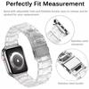 Ремешок из прозрачной смолы для часов Apple Watch Ultra 10 9 8 7 6 se 5 4 band прозрачная сталь для Apple Watch 49 мм 46 мм 45 мм 41 мм 44 мм 40 мм