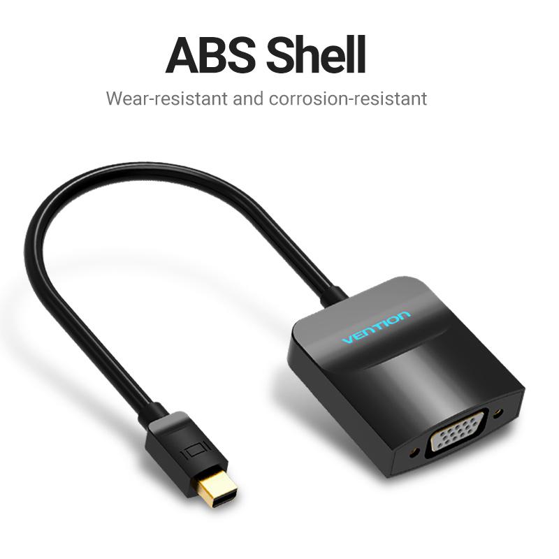 Адаптер Vention Displayport to VGA 1080P Display Port Male to VGA Female Converter для проектора HDTV монитора DP to VGA адаптер