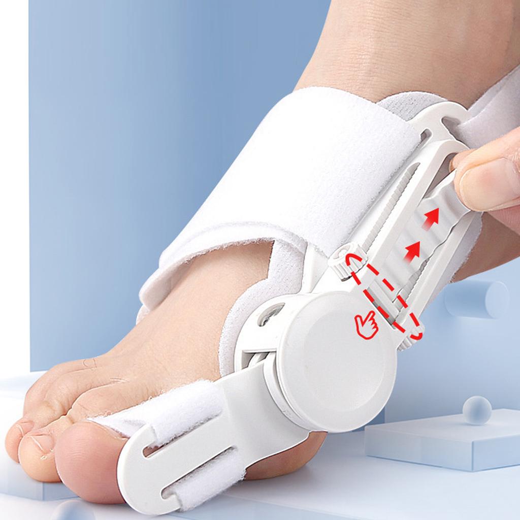 Регулируемая шина для косточки большого пальца стопы ортопедический разделитель корректор выравнивания пальцев ног для облегчения косточки большого пальца ноги белый Si