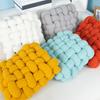Throw Pillow Elastic Fluffy Soft Touching Sherpa Square Woven Chair Seat Cushion Pillow Home Supplies