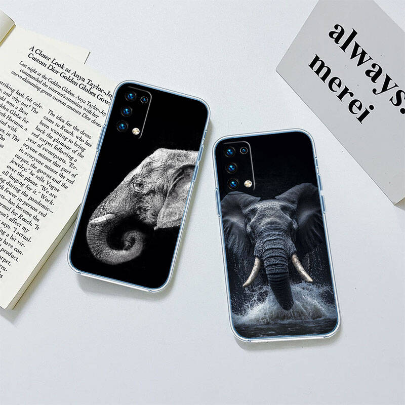 MH8 Animal Elephant Phone Case for Motorola Edge 20 30 S30 40 50 Fusion Lite Plus Pro Neo Ultra One Power Action Macro Hyper Vision Zoom
