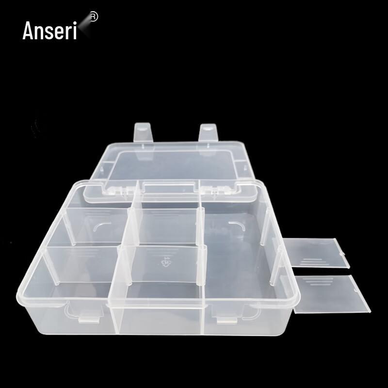 Ancai Rui Transparent Plastic 9-Grid Organizer Box