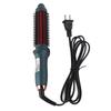 2 In 1 Curling Brush Straight Curly Hair Dual Purpose Green Portable Thermostatic Electric Hair