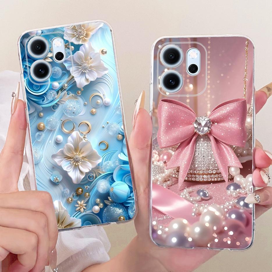 Чехол для Oppo Reno 14 Pro Чехол Reno14 F 5G с рисунком из разноцветных цветов Мягкий тонкий чехол для телефона Для Oppo Reno 14F Reno14 FS Pro Fundas
