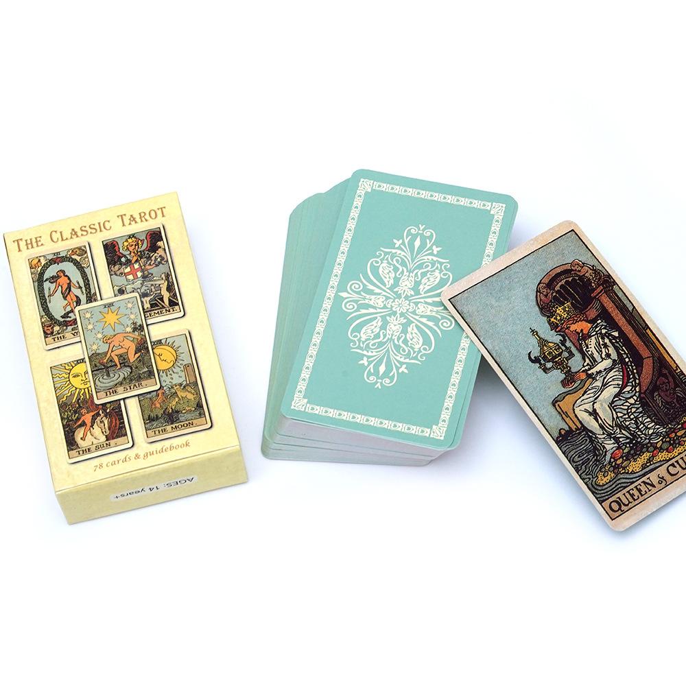 The Classic Tarot Cards Deck English 78pcs Wait Tarot With Paper Manual