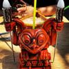 Decoration Retro Resin Tili Sculpture Hawaii Totem Tiki Figure Statue Torch Luminous Water Cup
