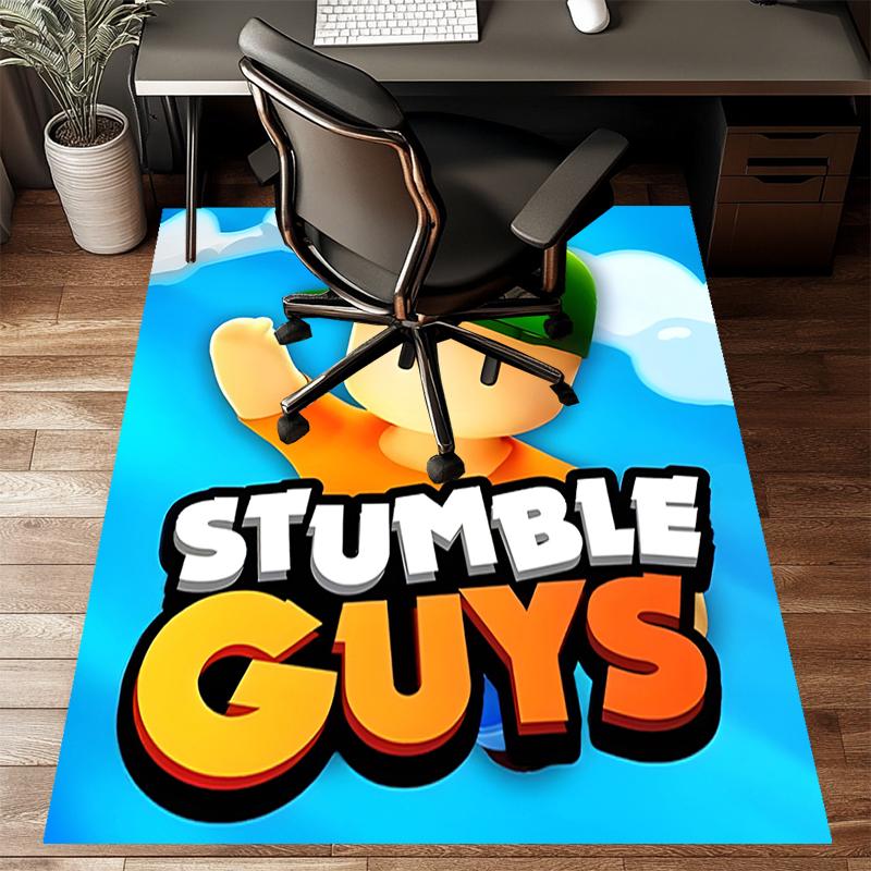 stumble guys Polyester Carpet, Soft Indoor Mat for Office Chair, Living Room, Computer Desk - Decorative Home Office Rug Design