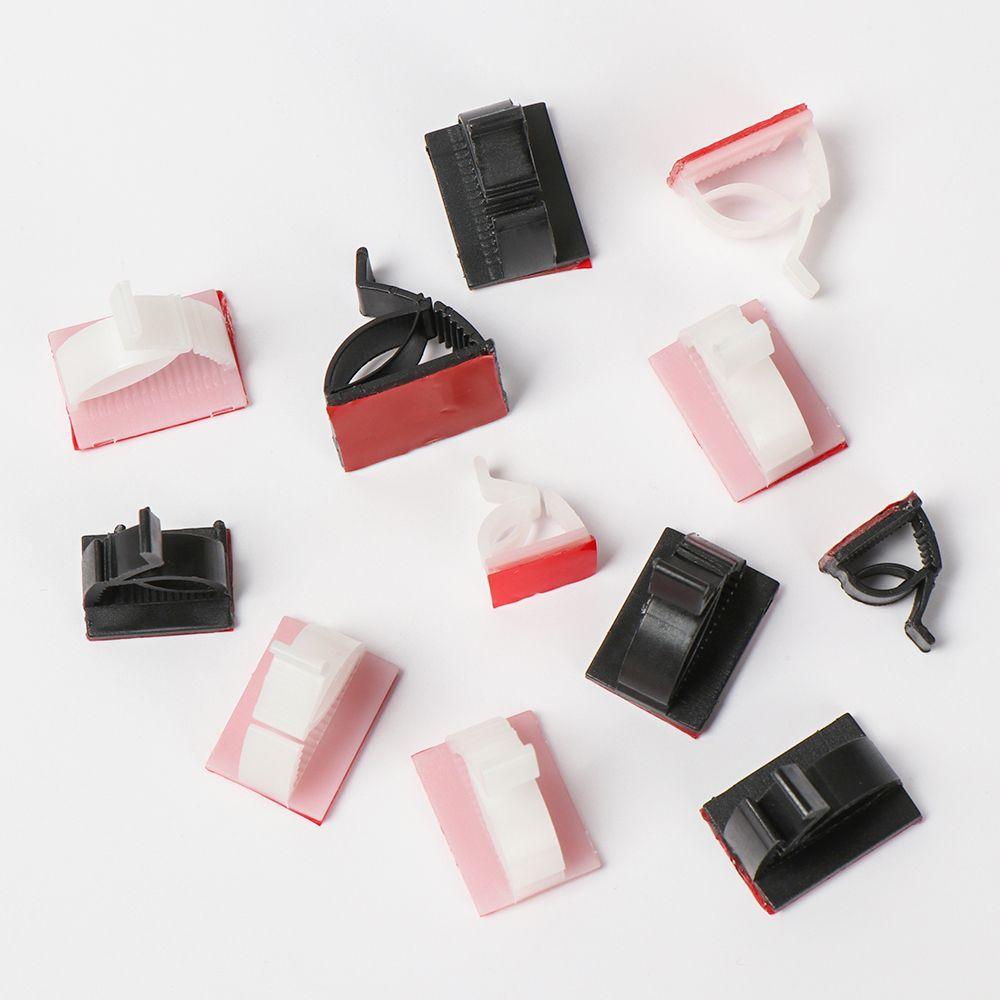 Practical Sticky Self-adhesive Organizer Clamp Buckle Line Wire Management Fixer Holder Cable Clip