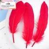 20Pcs57 Big Red Feather Diy Jewelry Accessories Clothing Handicrafts Decorative Materials