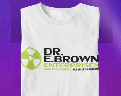 Dr. Emmet Brown Enterprises T-shirt: Retro 90s Movie Tee