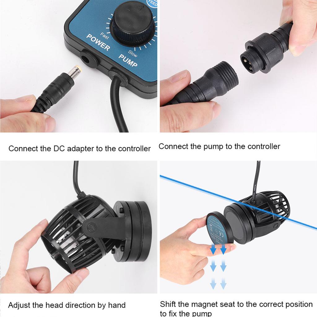 Jebao SW-15 40W Water Pump Wave Maker Aquarium Fish Tank Circulation Pump Ultra-silence with