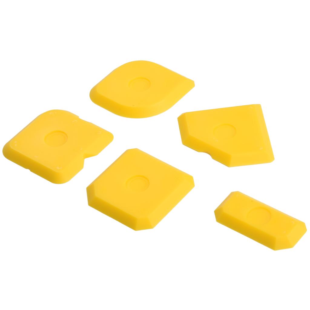 5 Pcs Silicone Applicator Scraper Sealant Smooth Remover Tools Sealant Spreader Finish Kit Caulk Tile Grout Home Improvement
