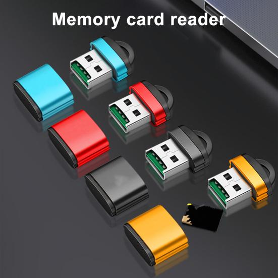 Высокоскоростной USB кардридер Портативный многослотовый адаптер для карт TF/SD, Plug-and-Play Быстрая передача данных Кардридер для телефона компьютера колонки