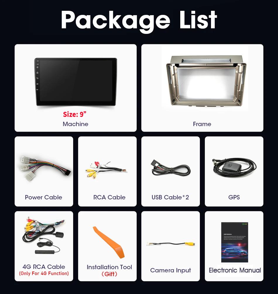 Автомобильное радио Мультимедиа Навигация GPS 5G WIFI 2 Din Экран Android 14 Auto Carplay Для Toyota Corolla Verso 2004-2009