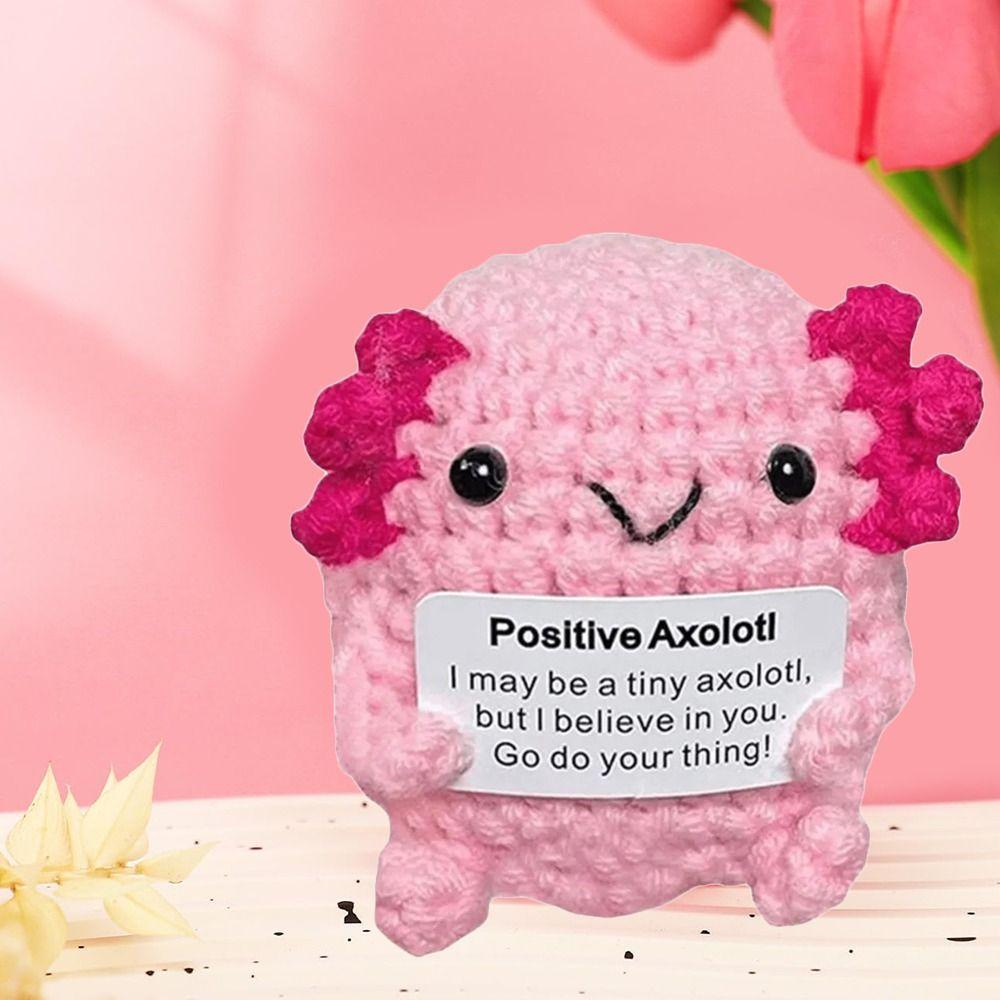Yarn Animal Axolotl Gifts Emotional Supporting Inspirational Axolotl Gift  for Girls Teens Friends