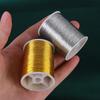 Gold/Silver 100 Metres Durable Overlocking Sewing Machine Threads Polyester Cross Stitch Strong Threads for Sewing Supplies