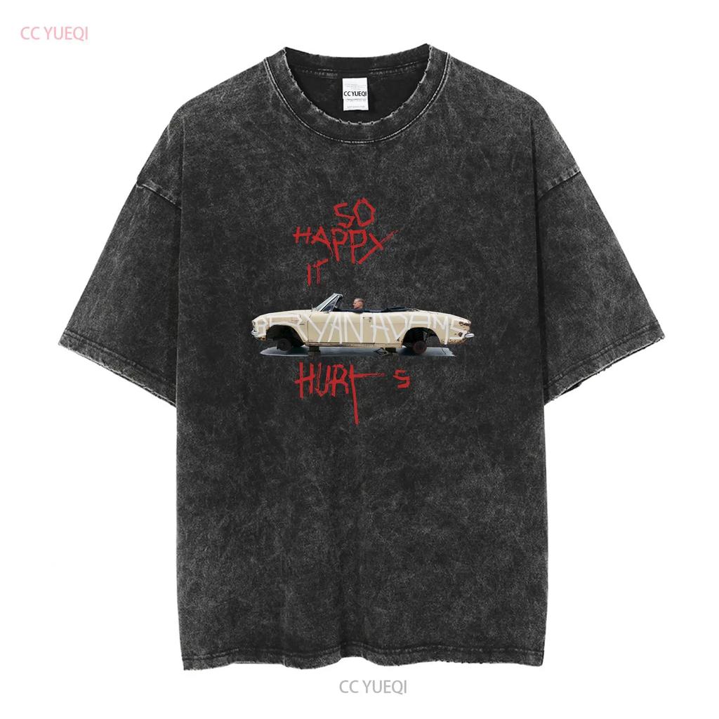 Футболка Bryan Adams So Happy It Hurts Tour Полный размер S 5XL с длинным или коротким рукавом винтажная стираная мужская модная дизайнерская одежда