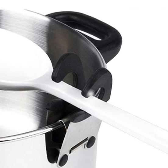 Зажим для кастрюли, силиконовый захват, противоскользящий пресс, крючок двойного назначения, легкий фиксированный зажим для кастрюли, кухонные аксессуары, инструменты, кухонные принадлежности