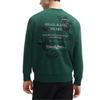 Fila X V&A Heritage Collection Morgan Series Письмо С круглым вырезом Пуловер Толстовка Мужская толстовка Ночной-зеленый F11M418206F-GN