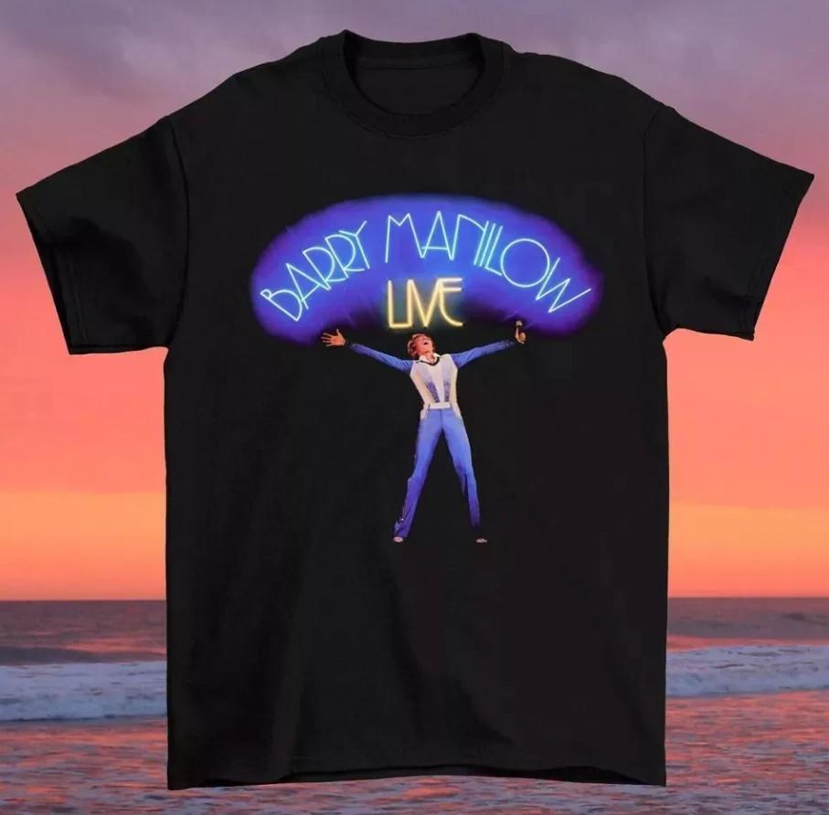 Barry Manilow Live In Concert Tour T-shirt, Size S-4XL