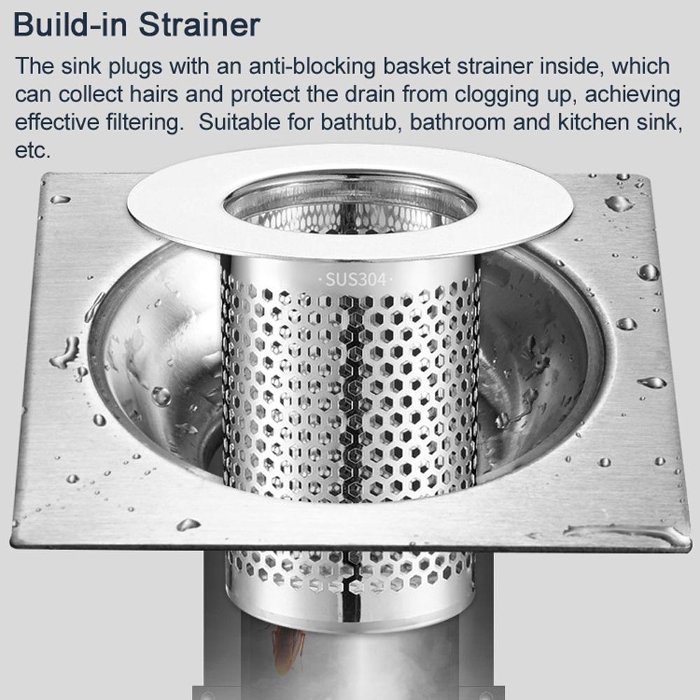 Универсальная пробка для раковины с корзиной, отскакивающая пробка для раковины с медным сердечником, сливная пробка для умывальника