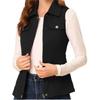 New Arrival Solid Color Sleeveless Women's Vest Zipper Cardigan Vest Coat with Multi Pockets for Women Europe America