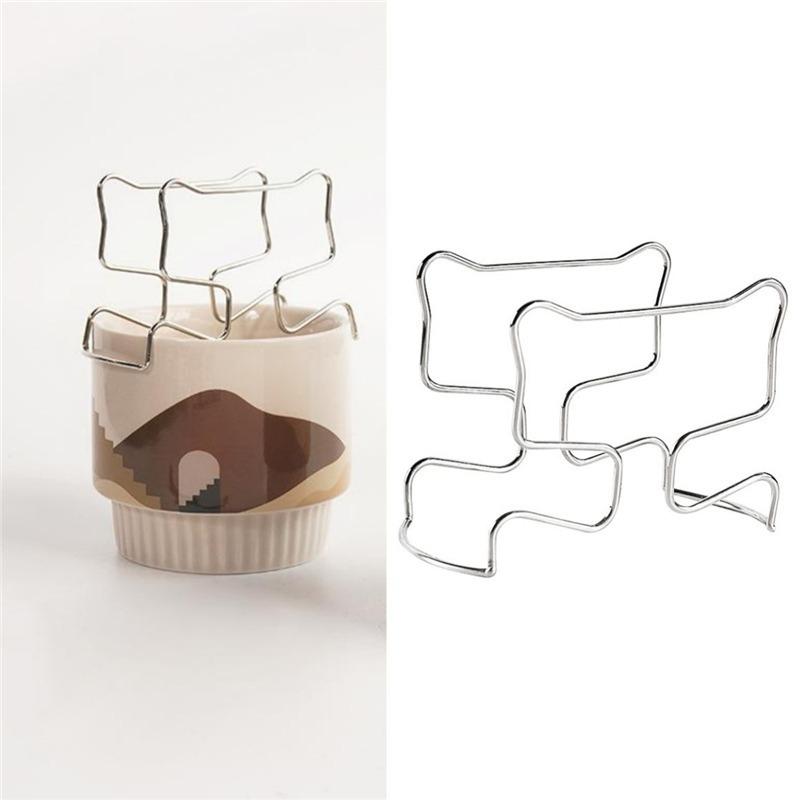 1/3/5pcs Coffee Drip Filter Bag Holder Reusable Stainless Steel Drip Bag Holder Coffee Cup Dripper Filter Paper Bag Shelf KFQJ03 3
