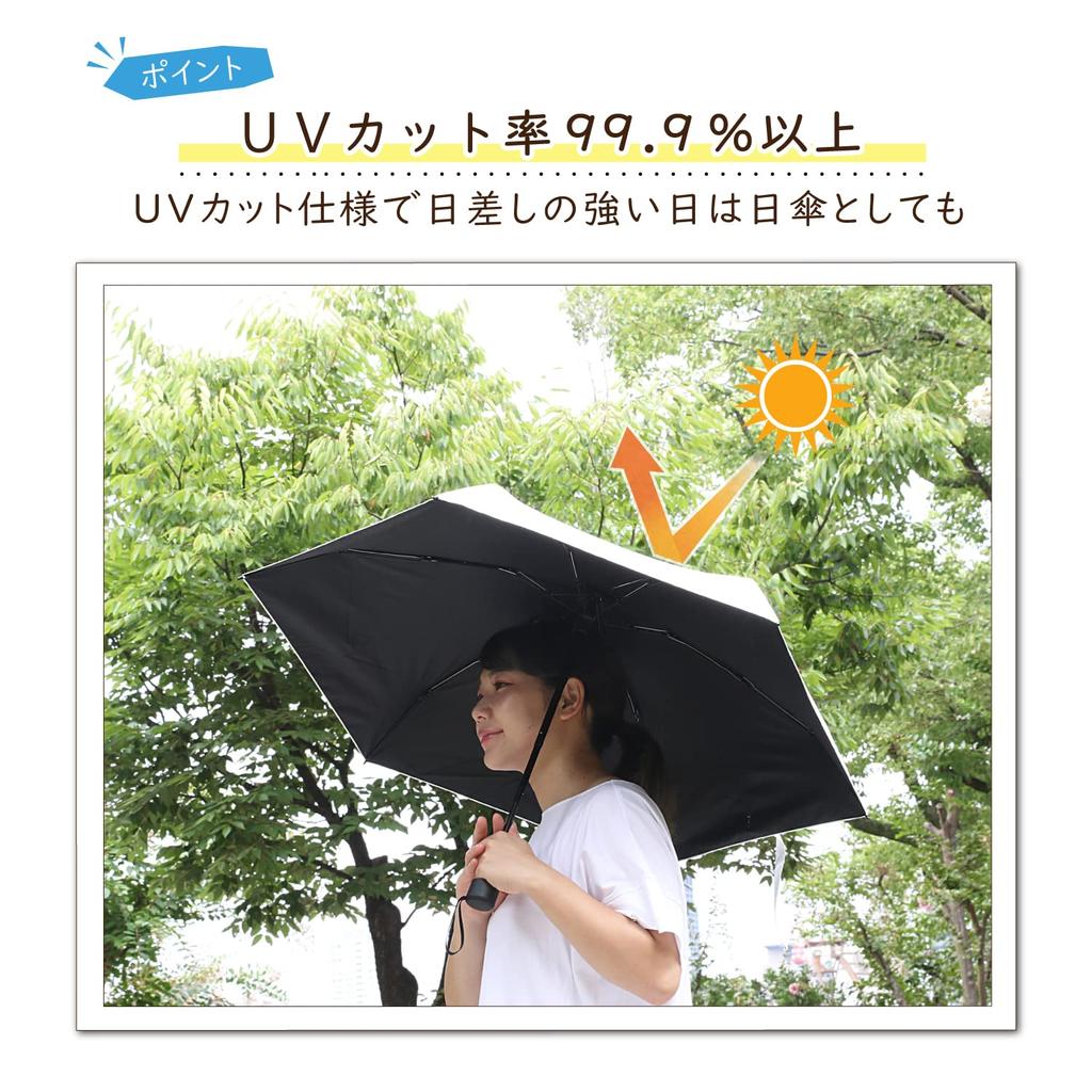 Зонт Astro Folding White x Black Hand для солнечной или дождливой ультрафиолетовой защиты от воды, внутри, 50 см, открытый, для защиты от непогоды, блокирующий, отталкивающий, компактный,