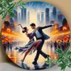Металлическая табличка Tango Metal Art, винтажный настенный декор, 7,8 дюйма, круглая, 2D, высококачественная живопись для дома, бара, кафе, магазина, общежития