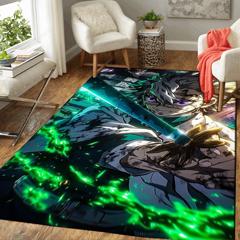Demon Slayer Rug Floor Mat for Living Room or Bedroom Soft and Comfortable Carpet a Gift for Birthday and Holiday.DFF0925246