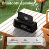 Цифровой будильник Bluetooth-динамик Радио Температура Дата День недели Дисплей TF-карта Для кемпинга на открытом воздухе Домашний декор Перезаряжаемый