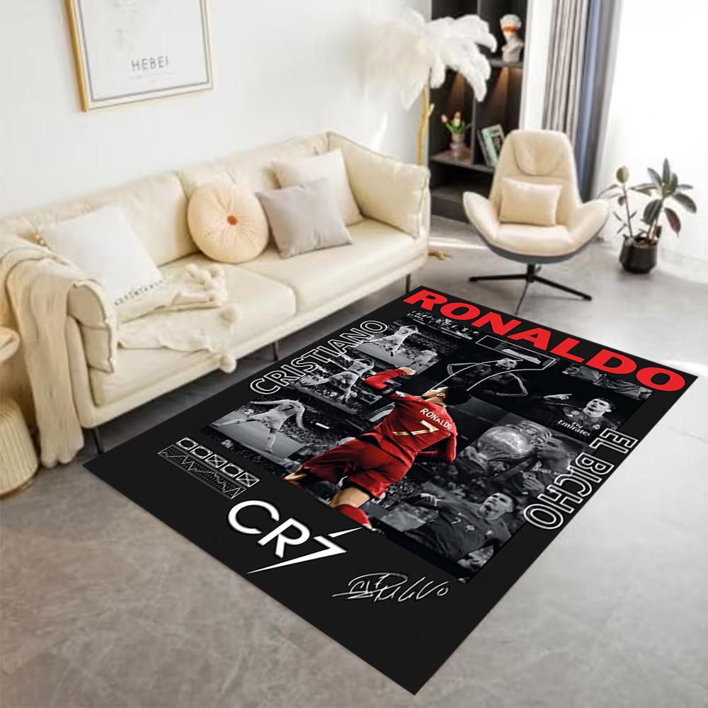 Ronaldo's Golden Legacy Area Rug Perfect for Living Rooms Game Room Decorate room Outdoor Antislip Carpet Decorate Offices