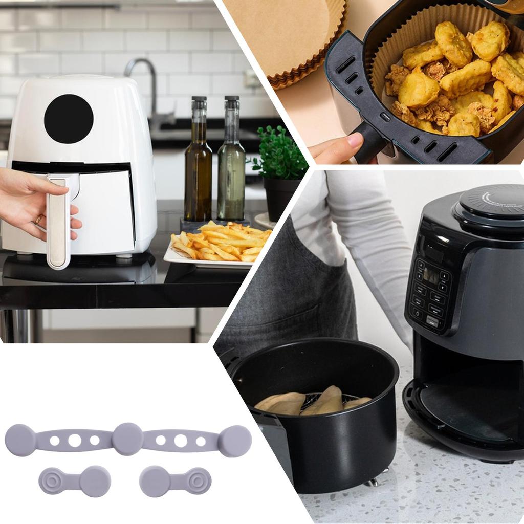 Магниты для аэрофритюрницы для пергаментной бумаги Магнитная пряжка Аксессуары для аэрофритюрницы Держатель вкладыша Термостойкие Предотвращают бумагу от