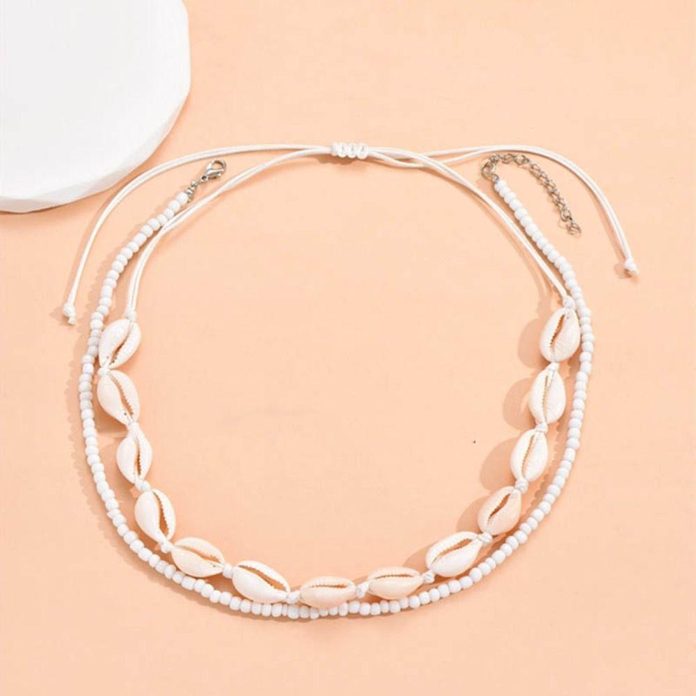 Bohemian Style Necklace Bead Choker Necklace Fashion Clavicle Chain
