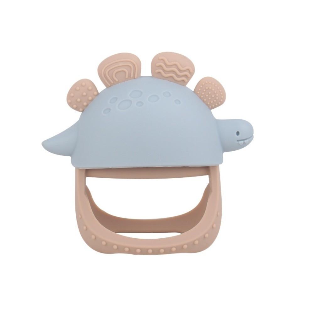 Wood Baby Teething Toy Detachable Infant Chew Toy Durable Dinosaur Teether Toy Sensory Play
