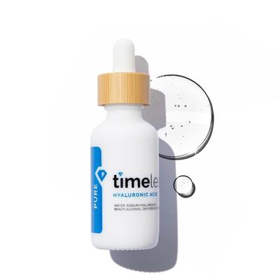 Timeless Skin Care Сыворотка с гиалуроновой кислотой Увлажняющая сыворотка для лица для чувствительной кожи Чистая сыворотка 100% - Гипоаллергенная, без отдушек, - (60мл)