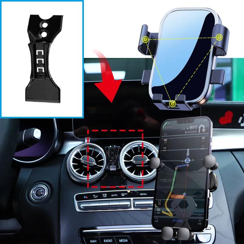 Car Mobile Phone Holder for Benz GLC X253 C253 2015 2016 2017 2018 Accessories GPS Bracket Navigation Stand Auto
