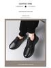 2024 Мужские легкие кожаные кроссовки Slip-On — круглый носок, толстая подошва для всех сезонов