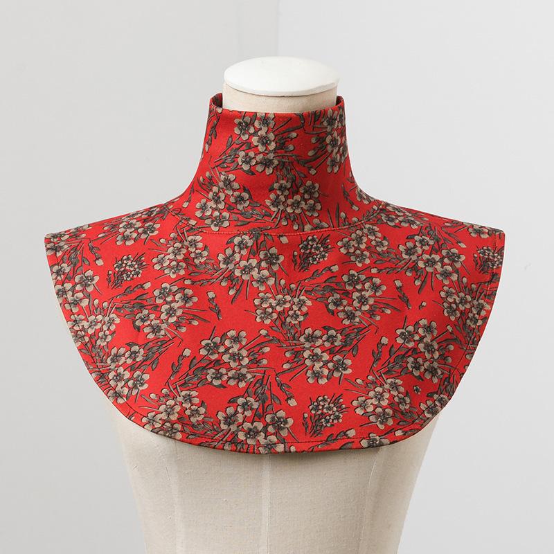 018 Retro German Velvet Bottoming Fake Collar With High Collar Large Size Mother Outfit Temperament Fake Collar