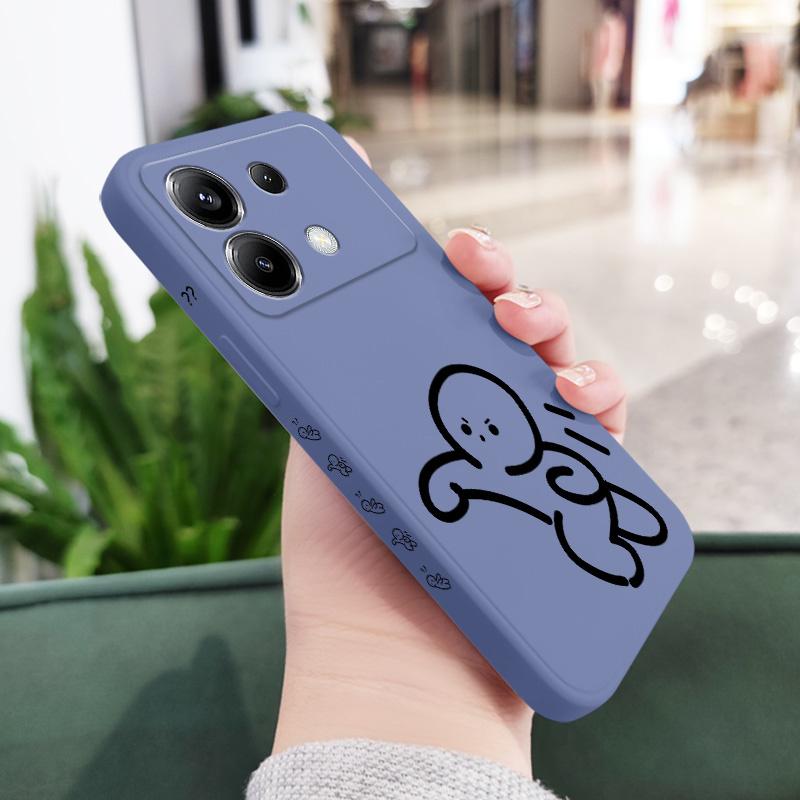 Чехол для телефона Go Line Man для Xiaomi Poco X6 F6 M6 M5 M5S F5 X5 F4 X4 M4 F3 M3 X3 Pro 4G 5G GT Силиконовый чехол