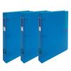 Eco Cheongun Color Chip D-Ring Binder 3-hole 3cm A4, Blue, 3 Pcs.