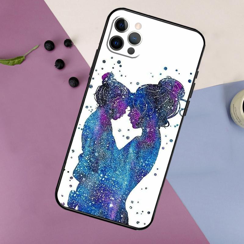 Beautiful Mother Daughter Son Phone Case For iPhone 16 15 14 13 11 12 17 Pro Max mini 15 16 Plus 16e 17 Air Bumper Cover