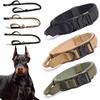 Тактический ошейник для собаки ВоенныйРегулируемый Нейлоновый Поводок Тренировочный Аксессуар Разрывной Поводок Веревка Большая СобакаОвчарка Тренировочные Аксессуары