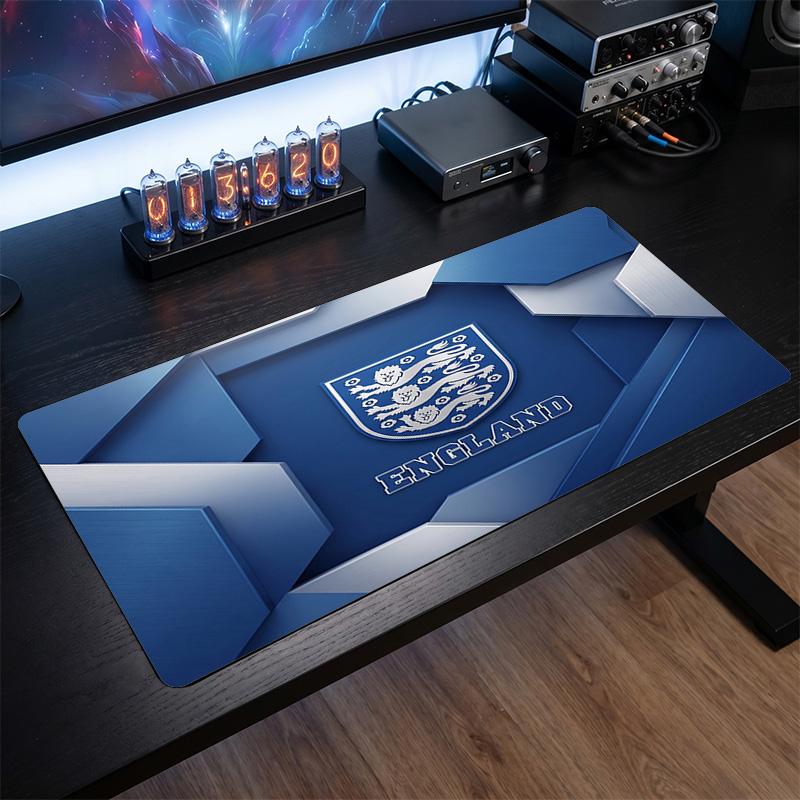 England Football Crest Mouse Pad, Extended Non Slip Rubber Desk Mat for Gaming Office Laptop Fan Gift