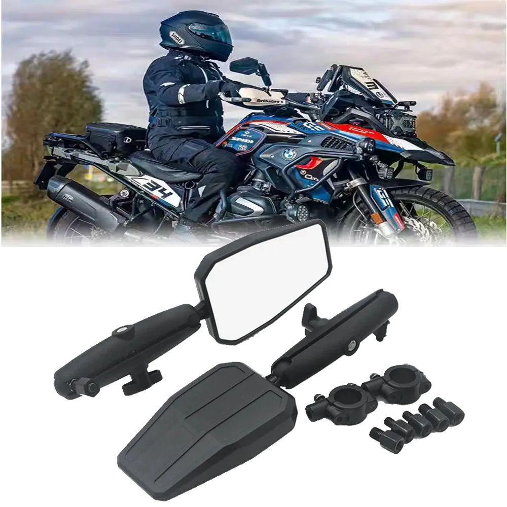 Универсальное алюминиевое зеркало заднего вида для Suzuki Kawasaki Sport, Зеркало заднего вида, Питбайк, Мотоциклетные запчасти