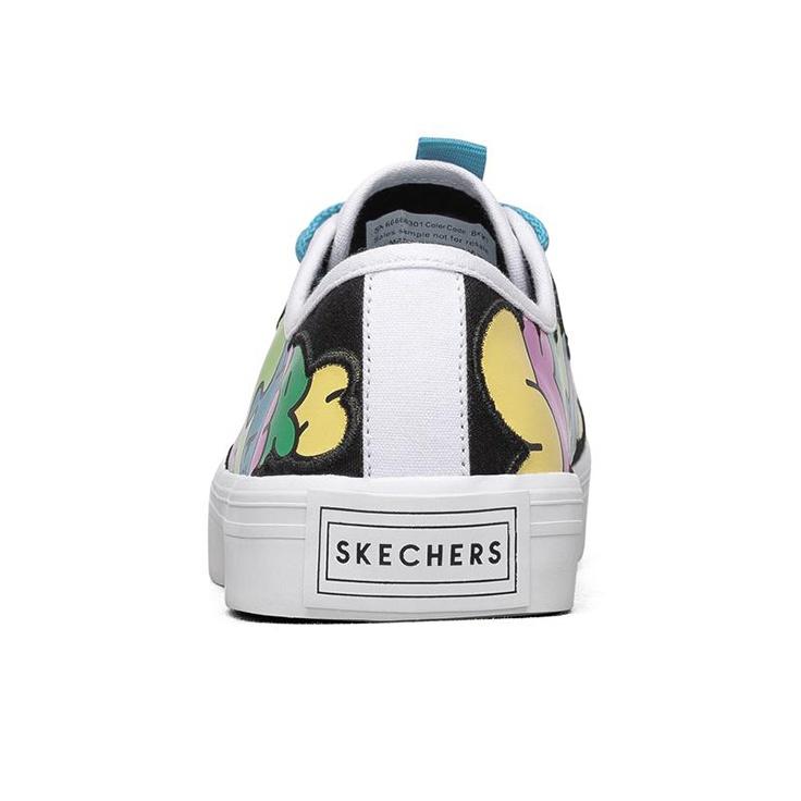 Skechers Jeremyville X VLites Низкие кеды для скейтбординга Женские кеды для скейтбординга Разноцветные 66666301-BKMT