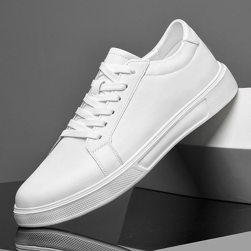 Genuine Leather Mens Casual Shoes New Comfortable Skateboard Footwear All-Match Sneakers Versatile Lace-Up Male Tenis Masculino